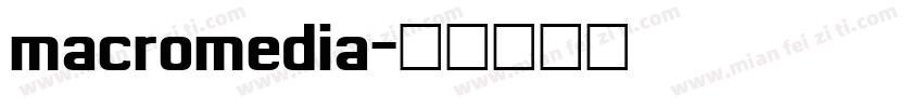 macromedia字体转换