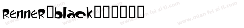renner-black字体转换