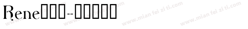 Rene字体包字体转换