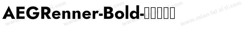 AEGRenner-Bold字体转换