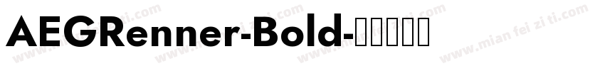 AEGRenner-Bold字体转换
