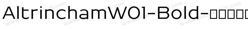 AltrinchamW01-Bold字体转换