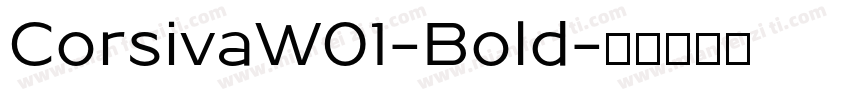 CorsivaW01-Bold字体转换