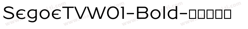SegoeTVW01-Bold字体转换