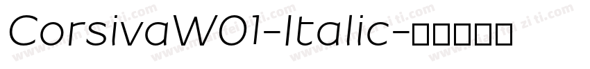 CorsivaW01-Italic字体转换