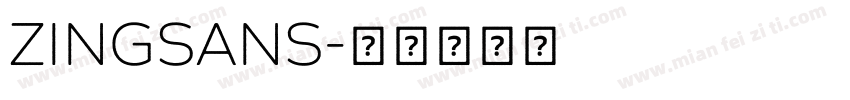ZingSans字体转换