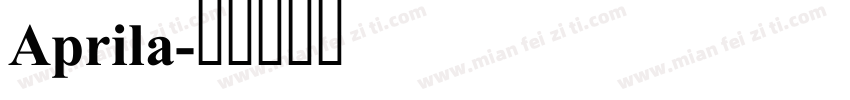 Aprila字体转换