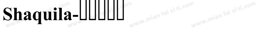 Shaquila字体转换