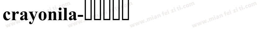 crayonila字体转换
