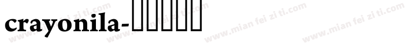 crayonila字体转换