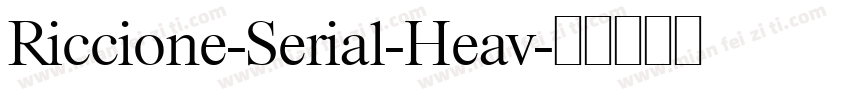 Riccione-Serial-Heav字体转换
