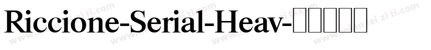Riccione-Serial-Heav字体转换