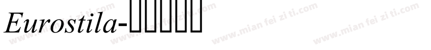 Eurostila字体转换