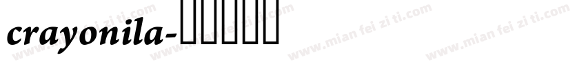 crayonila字体转换