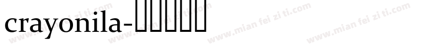 crayonila字体转换
