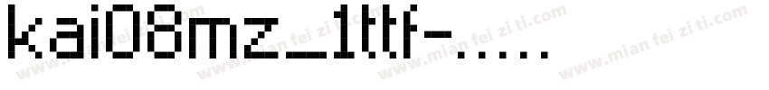 kai08mz_1ttf字体转换