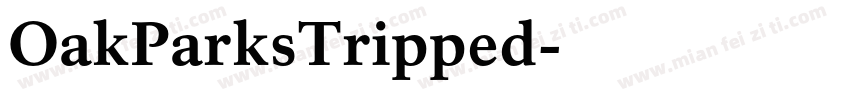 OakParksTripped字体转换