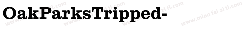 OakParksTripped字体转换