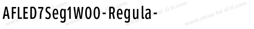 AFLED7Seg1W00-Regula字体转换