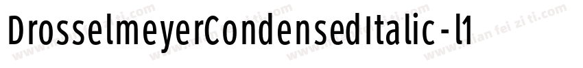 DrosselmeyerCondensedItalic-l1W0字体转换