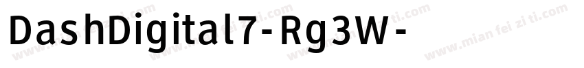 DashDigital7-Rg3W字体转换