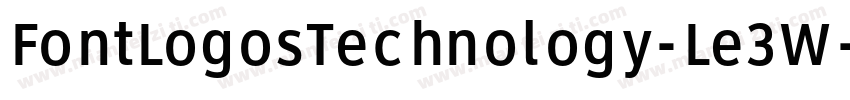 FontLogosTechnology-Le3W字体转换
