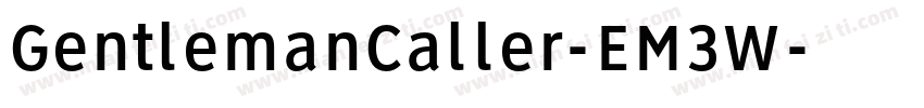 GentlemanCaller-EM3W字体转换