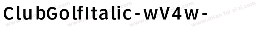ClubGolfItalic-wV4w字体转换