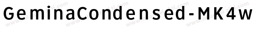 GeminaCondensed-MK4w字体转换