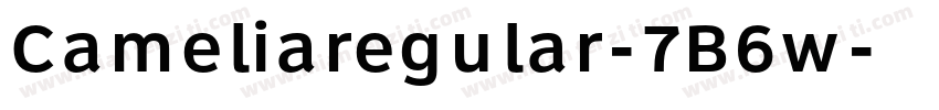 Cameliaregular-7B6w字体转换