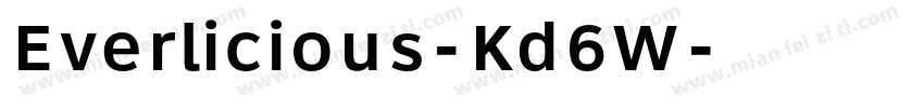 Everlicious-Kd6W字体转换