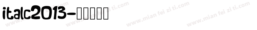 italc2013字体转换