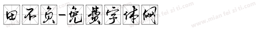田不负字体转换