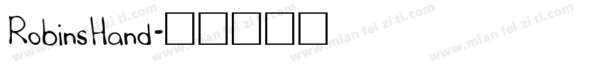 RobinsHand字体转换