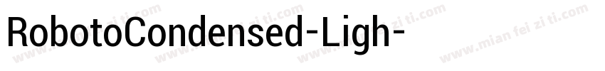 RobotoCondensed-Ligh字体转换