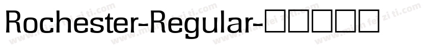 Rochester-Regular字体转换