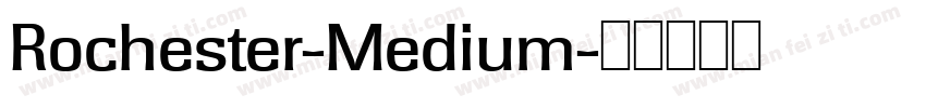 Rochester-Medium字体转换