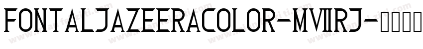 FontAljazeeraColor-m7Rj字体转换