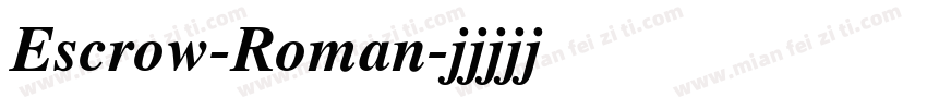 Escrow-Roman字体转换