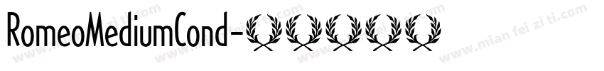 RomeoMediumCond字体转换