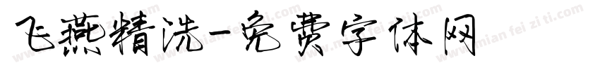 飞燕精洗字体转换