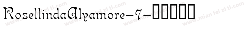 RosellindaAlyamore-7字体转换