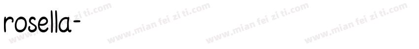 rosella字体转换