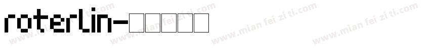 roterlin字体转换