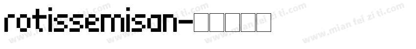 rotissemisan字体转换