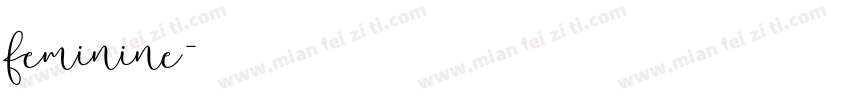 feminine字体转换