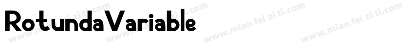 RotundaVariable字体转换