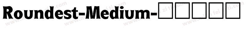 Roundest-Medium字体转换