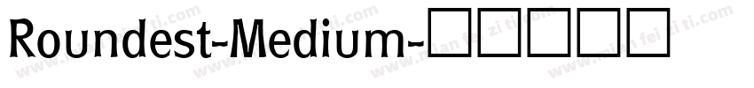 Roundest-Medium字体转换