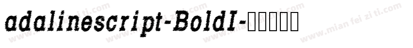 adalinescript-BoldI字体转换